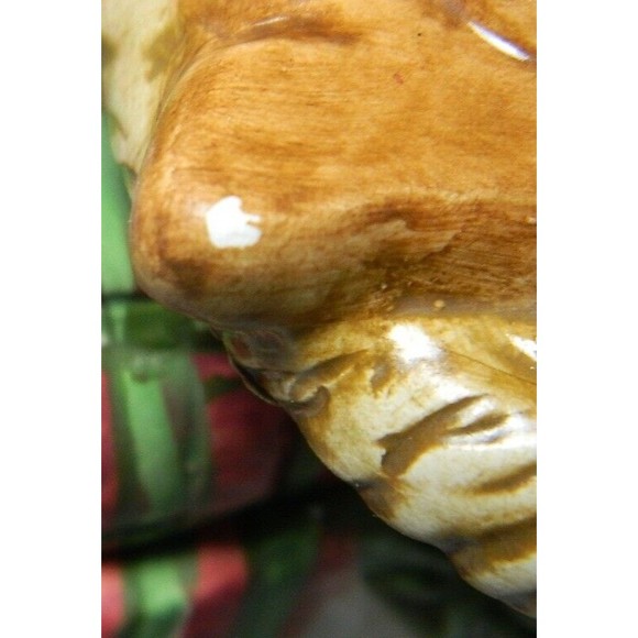 Vintage Bico Christmas Cookie Jar Snowwoman with Ginger Bread Men Cookies 10.5" - Picture 11 of 16